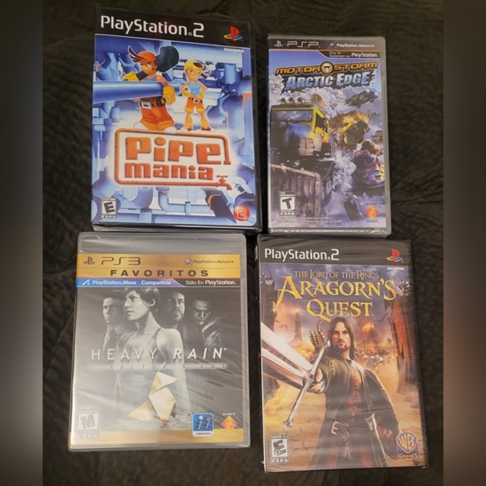 Sony PlayStation Factory Sealed video game lot 3 ONLY